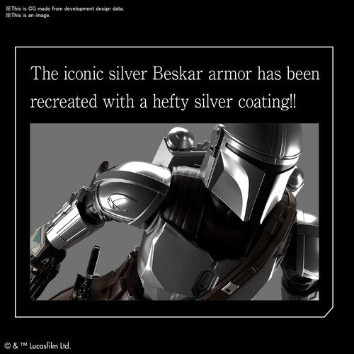 Bandai Spirits 1/12 Scale THE MANDALORIAN (BESKAR ARMOR) SILVER COATING
