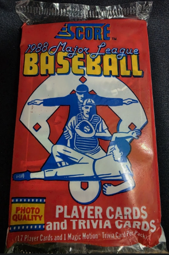 1988 Score Baseball Card Pack