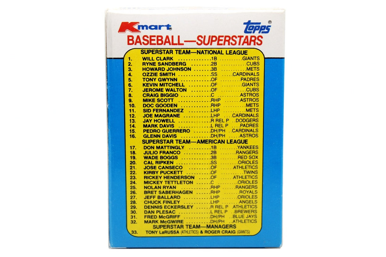 1991 Kmart Topps Baseball Superstars – Factory Sealed Wax Pack