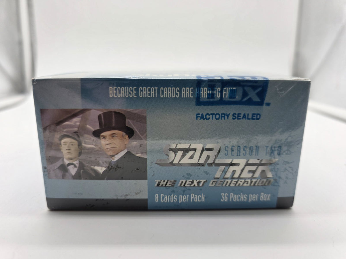 Side panel of sealed Star Trek TNG Season Two box