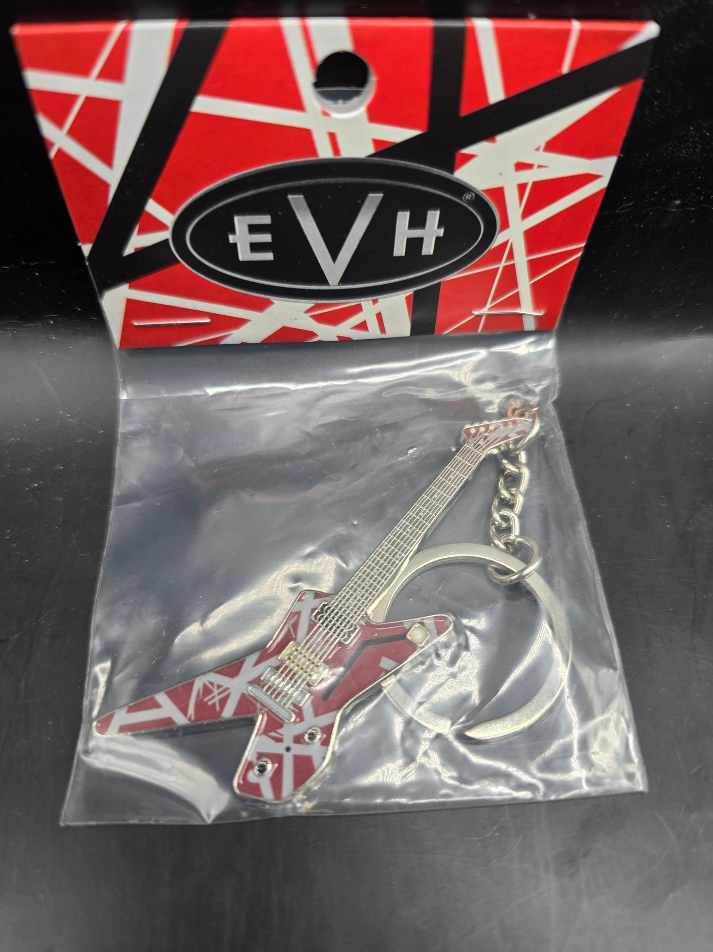 Official EVH Eddie Van Halen Frankenstein Guitar Keychain