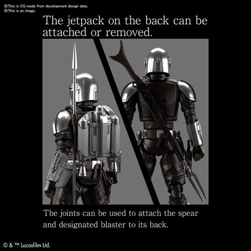 Bandai Spirits 1/12 Scale THE MANDALORIAN (BESKAR ARMOR) SILVER COATING