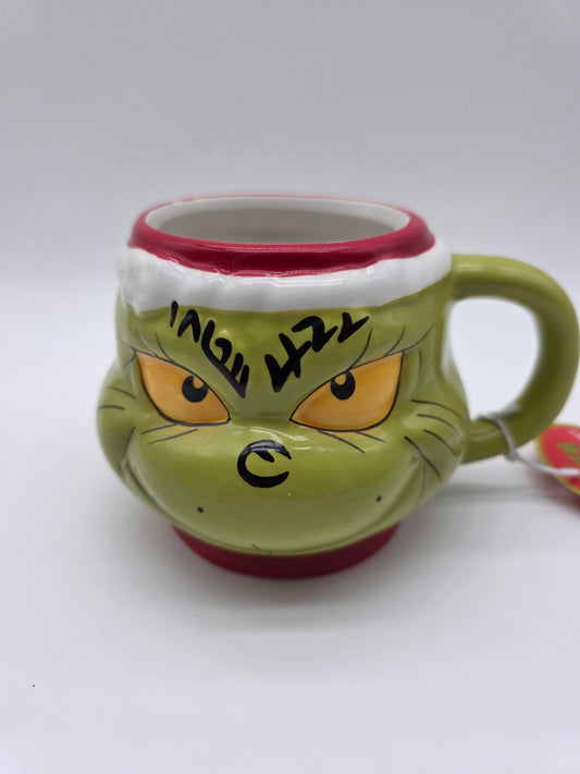 Dr. Seuss The Grinch Sculpted Ceramic Face Mug (2024 Collectible)
