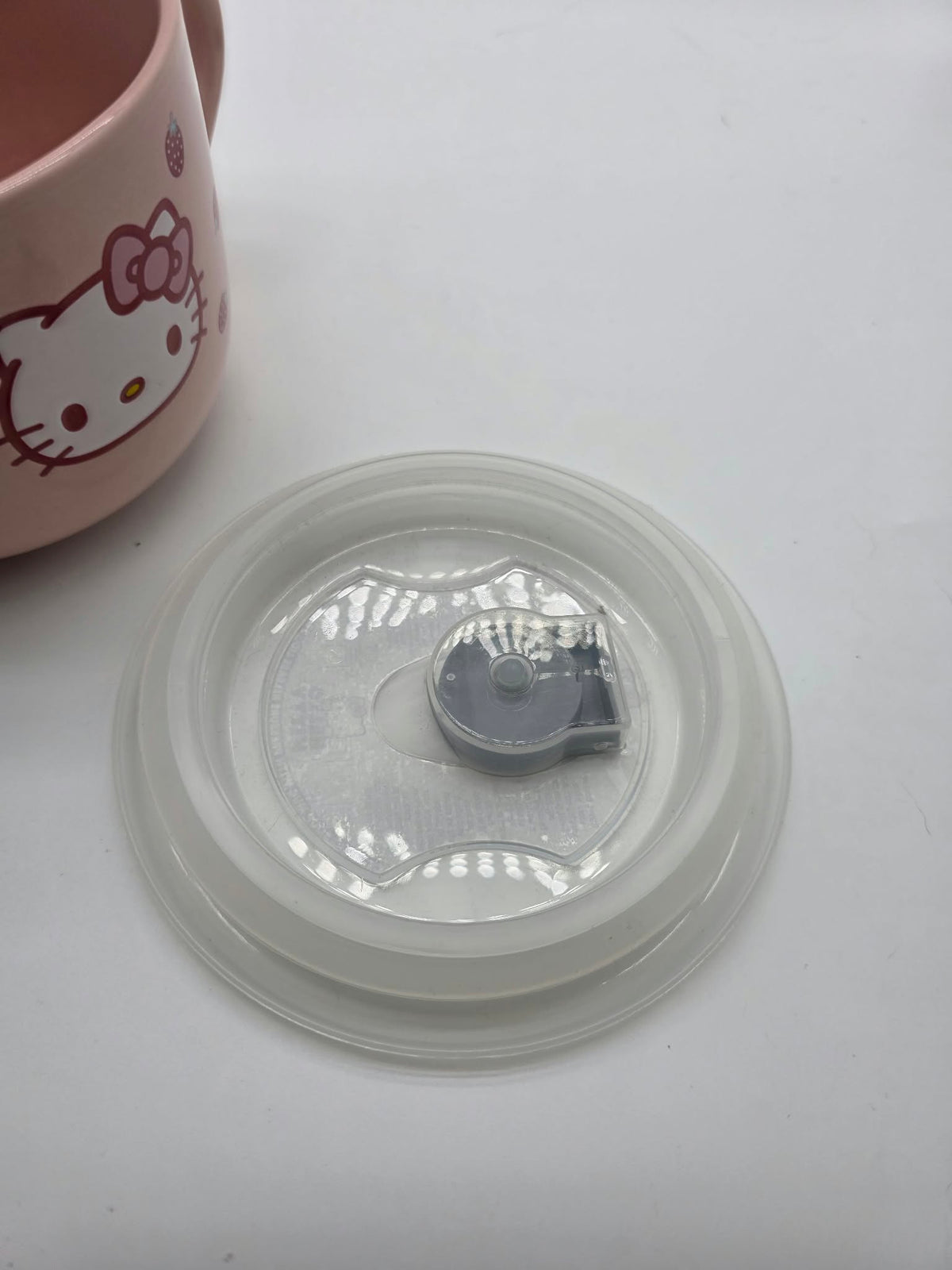 Sanrio Hello Kitty 24 Oz. Ceramic Soup Bowl & Cereal Mug with Pressure Release Lid