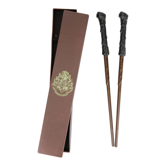 Harry Potter Wand Chopsticks in Hogwarts Case
