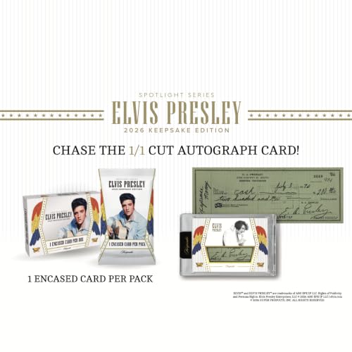 2026 Keepsake Elvis Presley Spotlight Series – Encased Card Box