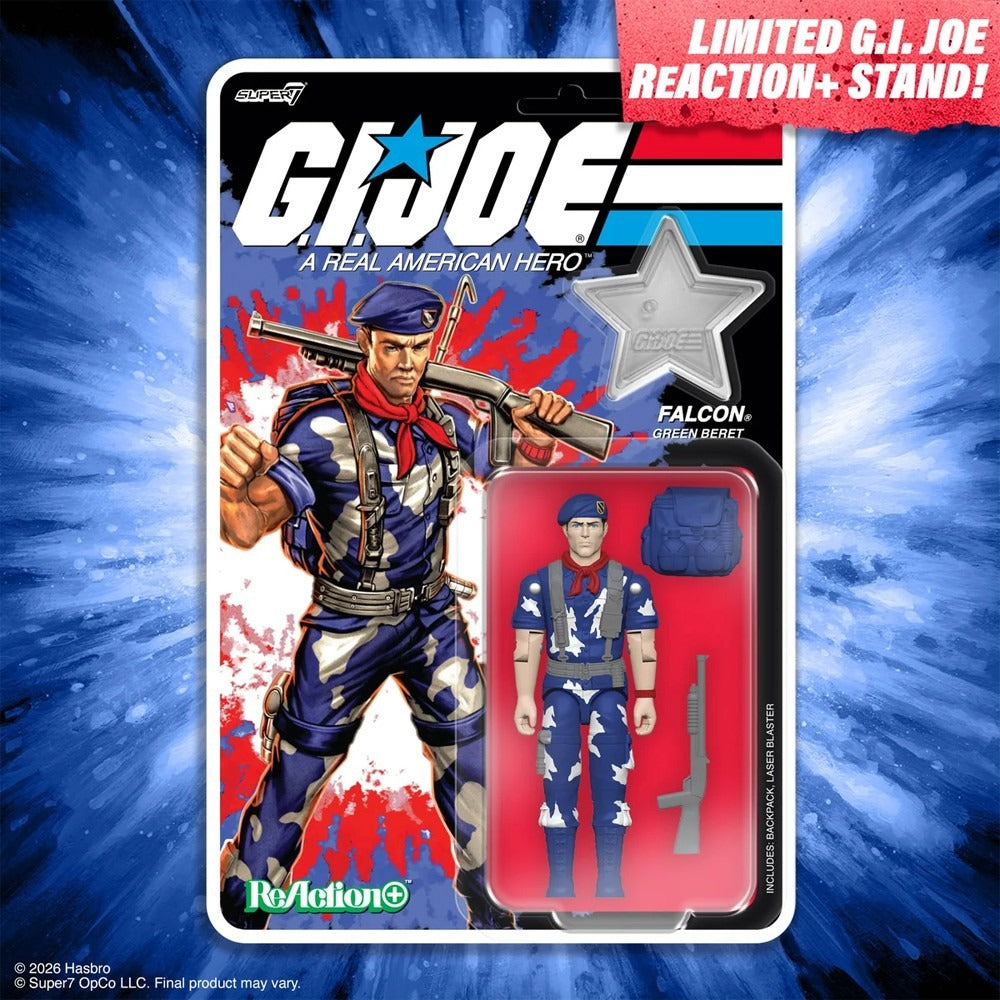 G.I. Joe ReAction+ Wave 08 - LT. Falcon (America's 250th Anniversary) Super7