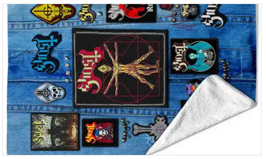 Ghost - Battle Vest - Sherpa Fleece Blanket (60 in x 80 in)