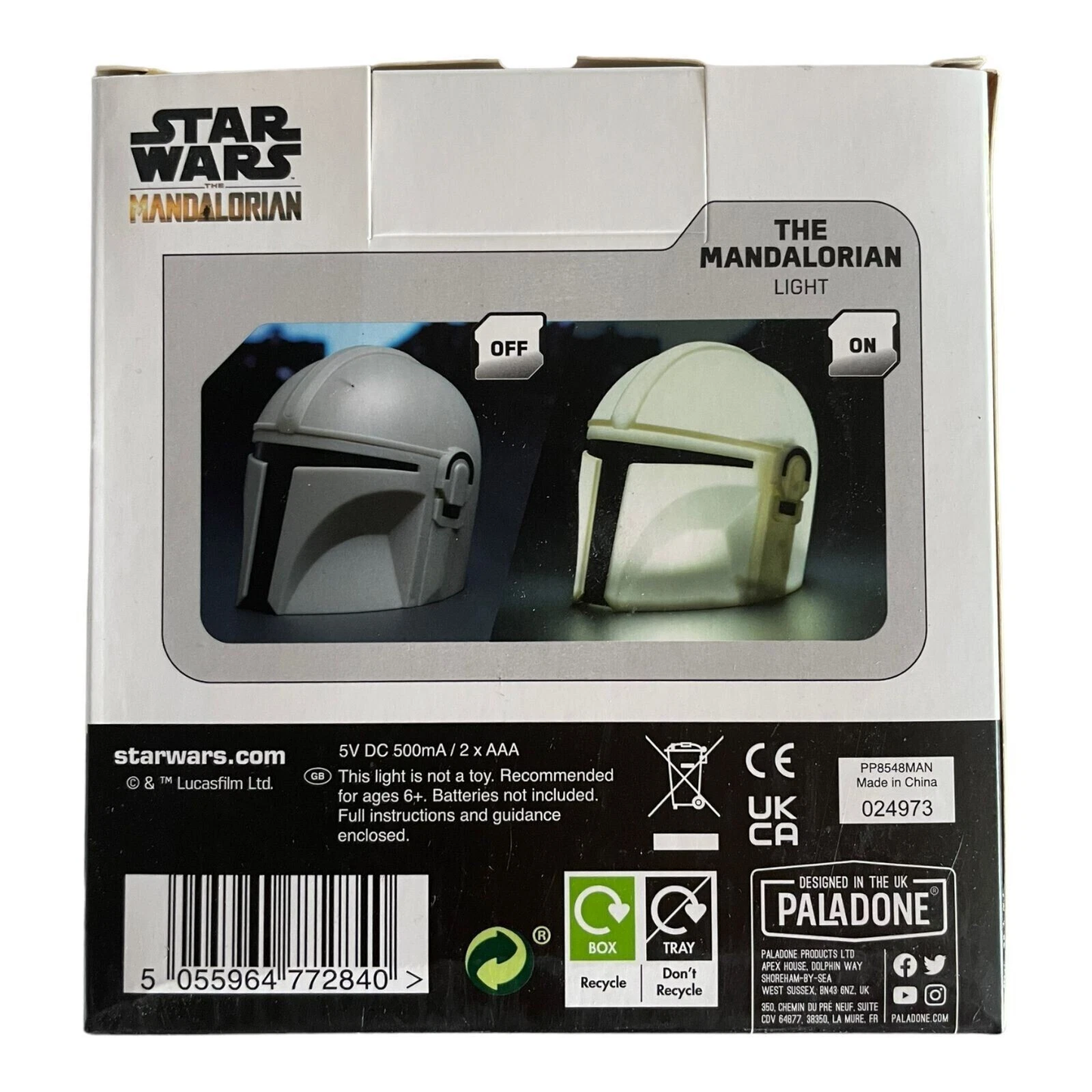 Star Wars - The Mandalorian Helmet Desktop Light