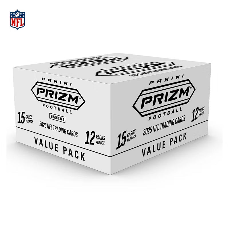 Panini America NFL 2025 Panini Prizm Fat Pack Trading Card Box | 12 Packs