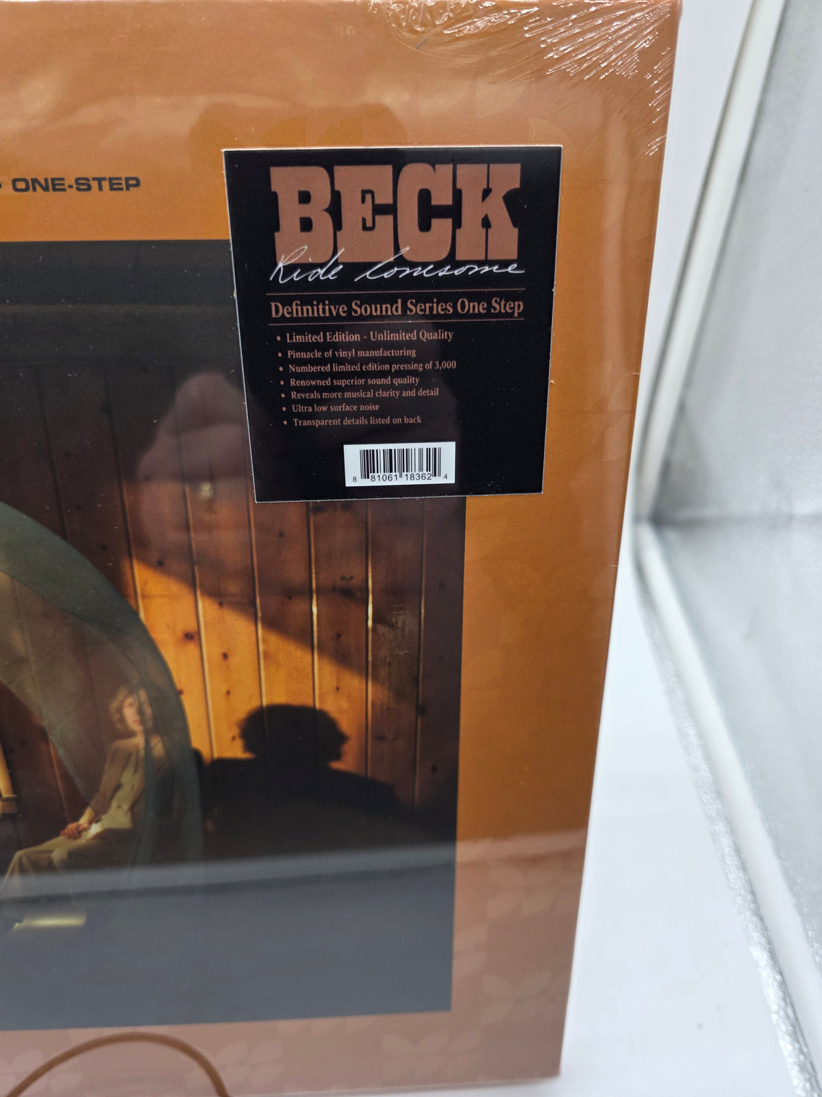 Beck Ride Lonesome DSS One-Step hype sticker limited edition of 3000 barcode close-up