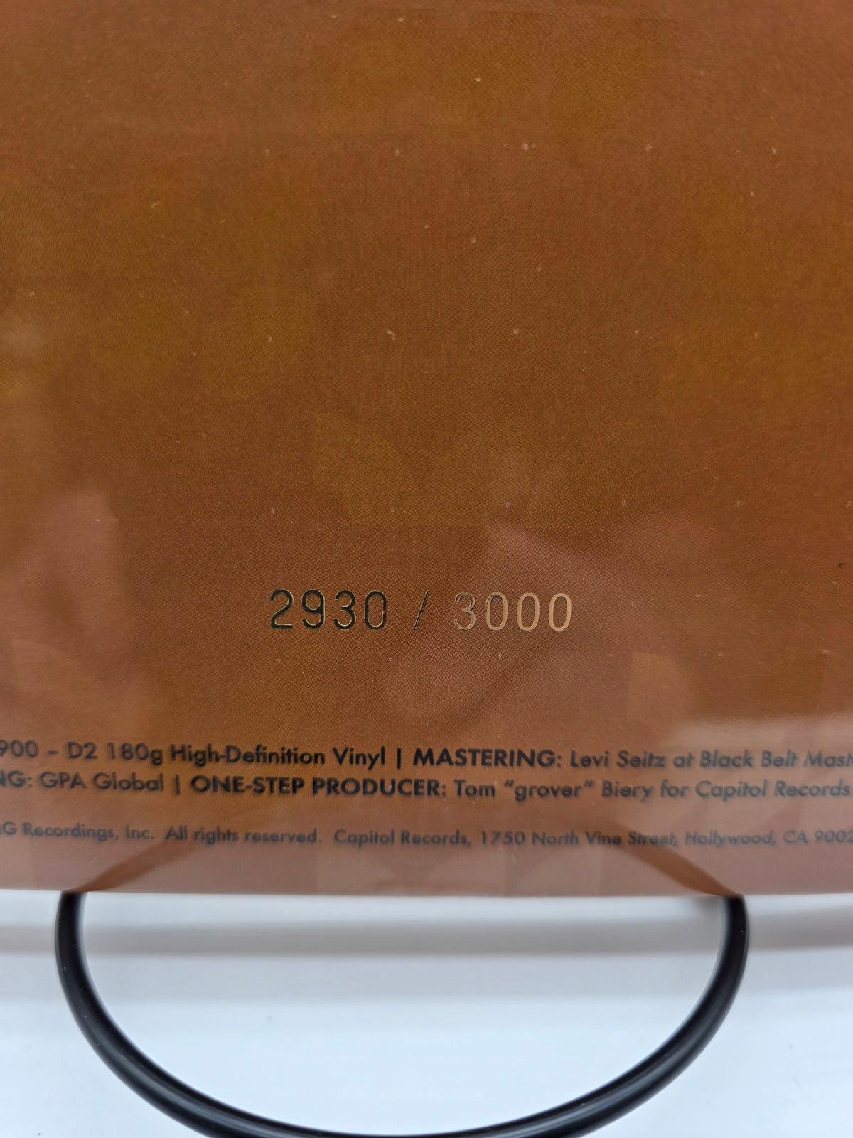 Beck Ride Lonesome numbered limited edition stamp 2930 of 3000 close-up