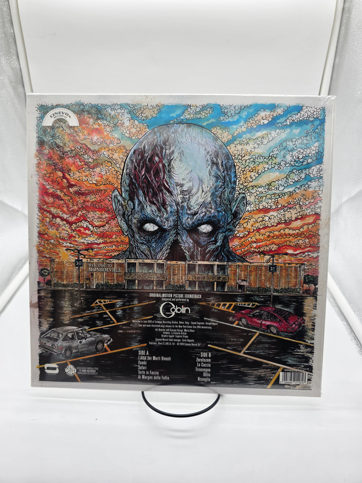 Goblin Dawn of the Dead soundtrack LP back cover
