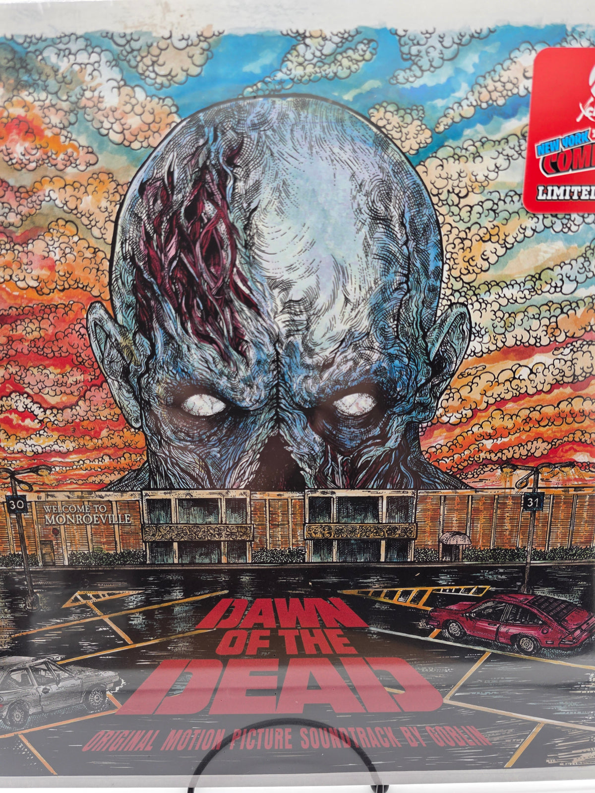 Goblin Dawn of the Dead Original Motion Picture Soundtrack LP NYCC 2026 Exclusive front cover