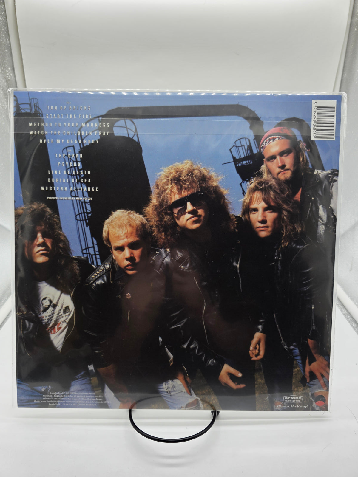 Metal Church The Dark vinyl back cover tracklist band photo Music On Vinyl