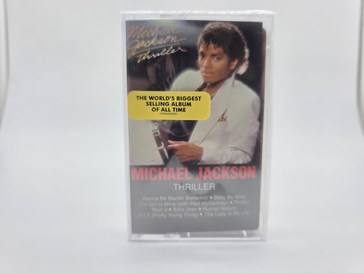 Michael Jackson Thriller Gold Metallic cassette front cover