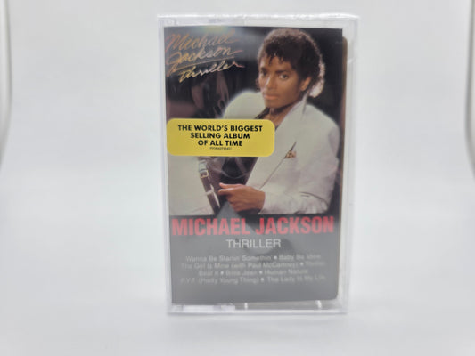 Michael Jackson Thriller Gold Metallic cassette front cover