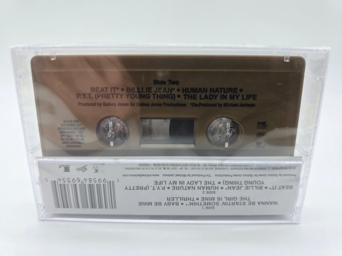 Thriller Gold Metallic cassette shell back